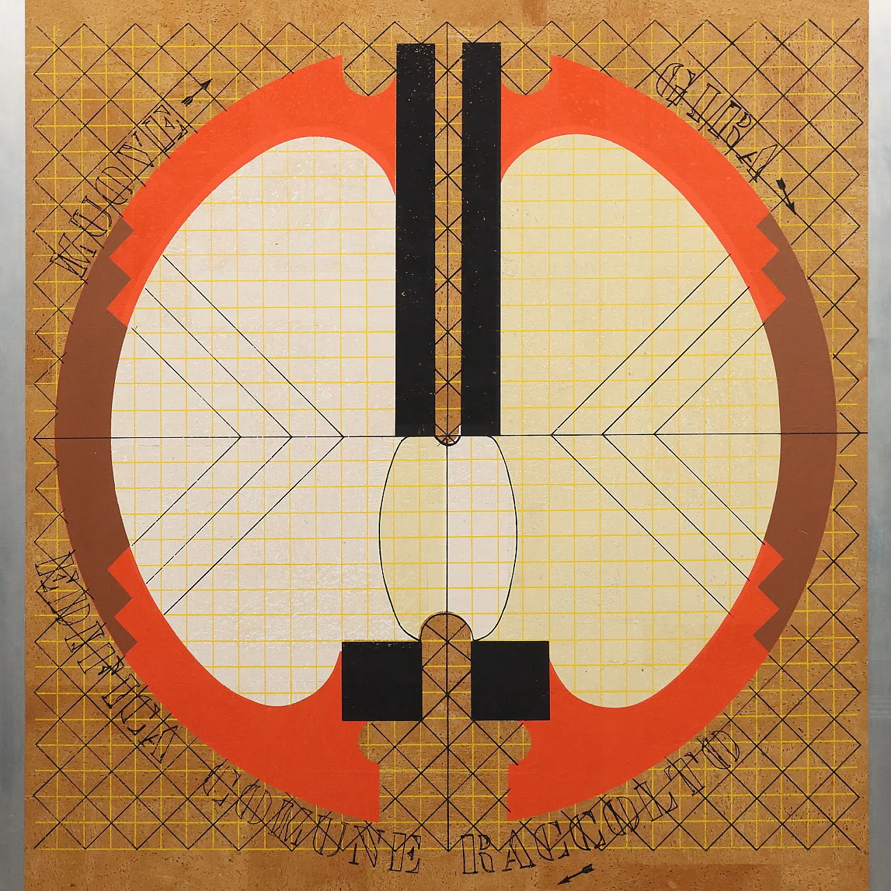 Giò Pomodoro, serigrafia, applicata su lastra metallica, '900 3