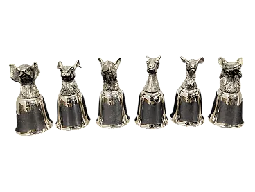 6 bicchieri da collezione  della staffa, anni '70