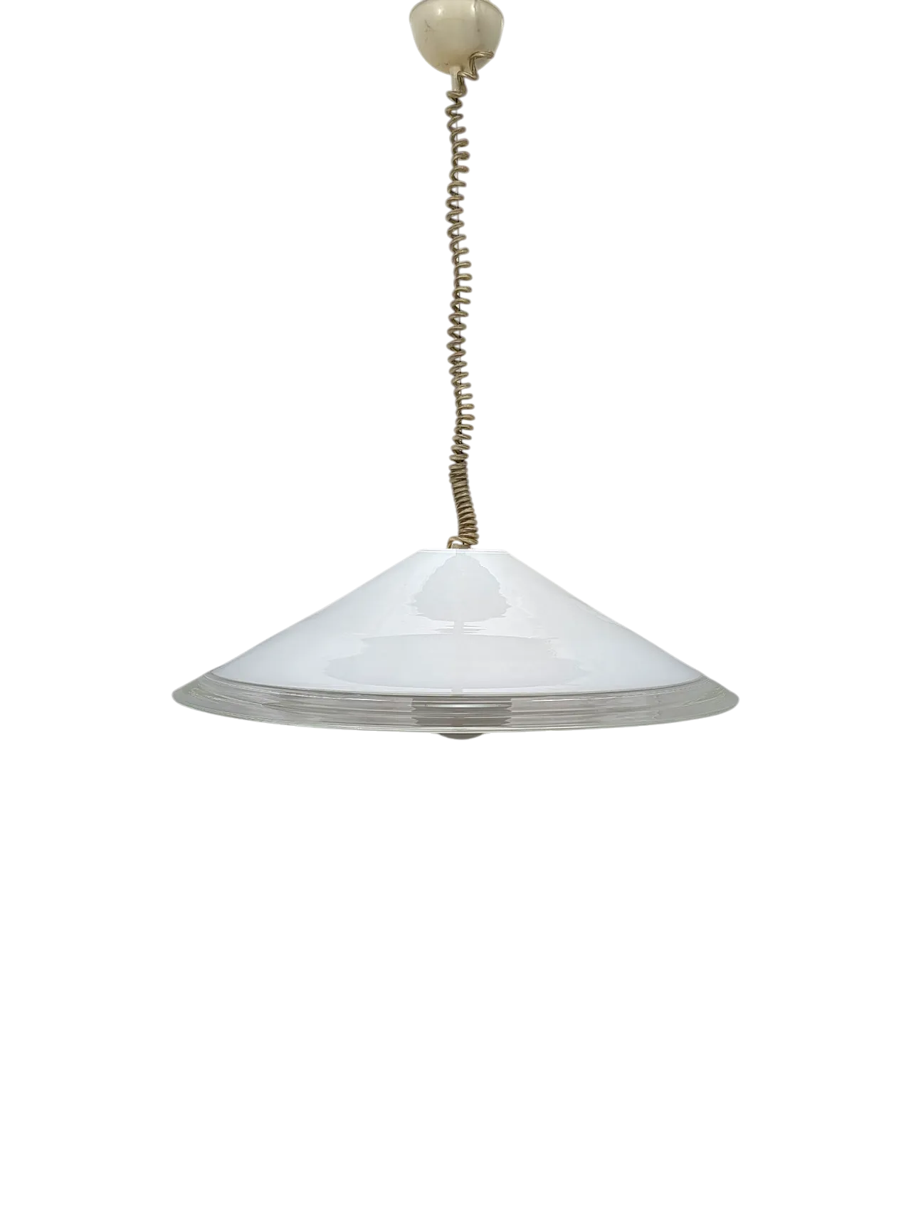 Leucos Murano glass pendant lamp, 1970s-80s 9
