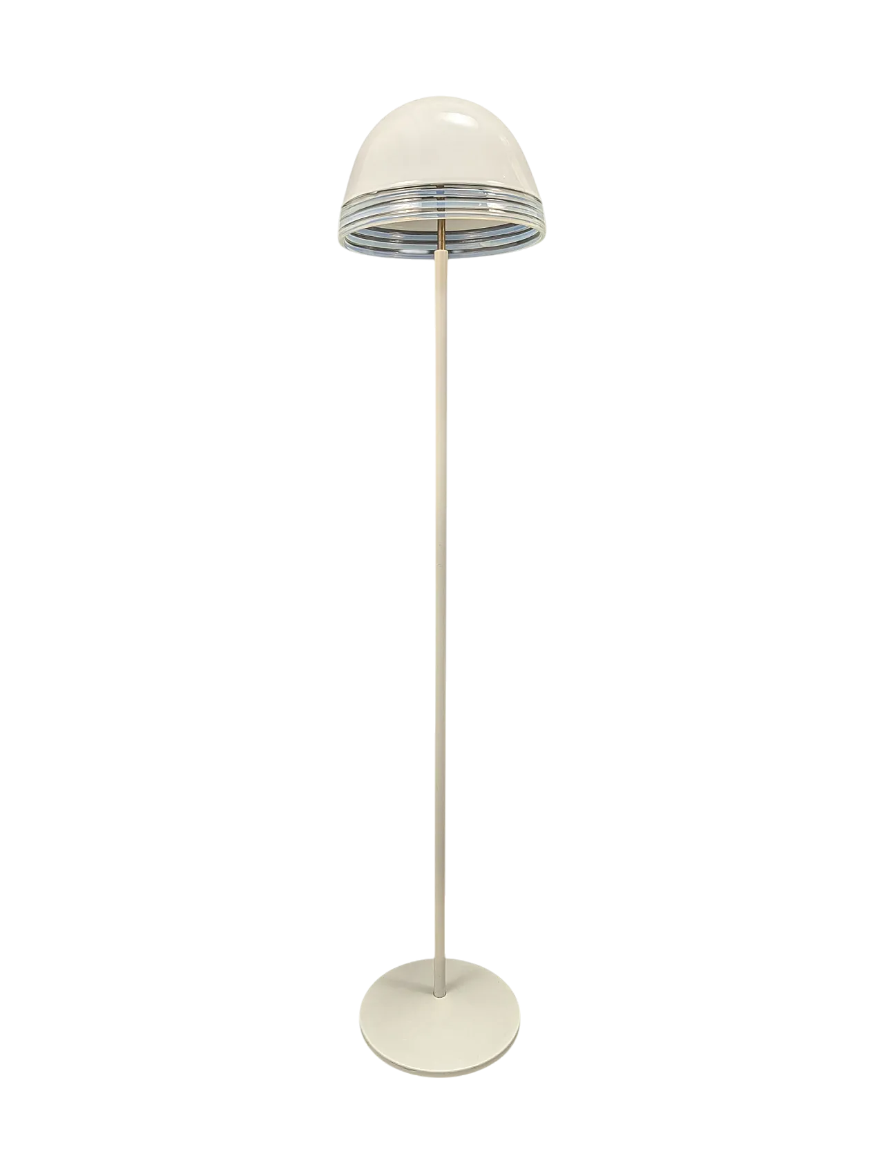 Leucos floor lamp in glass and metal, Italy, 1970s 15