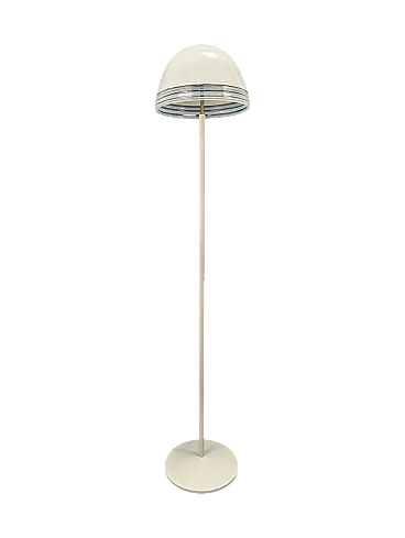 Piantana Leucos in vetro e metallo, Italia anni '70