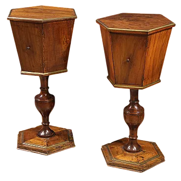 Pair of Italian coffee tables, 19th century