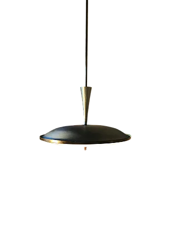 Lampadario a disco stile Pietro Chiesa perFontana Arte, anni '50