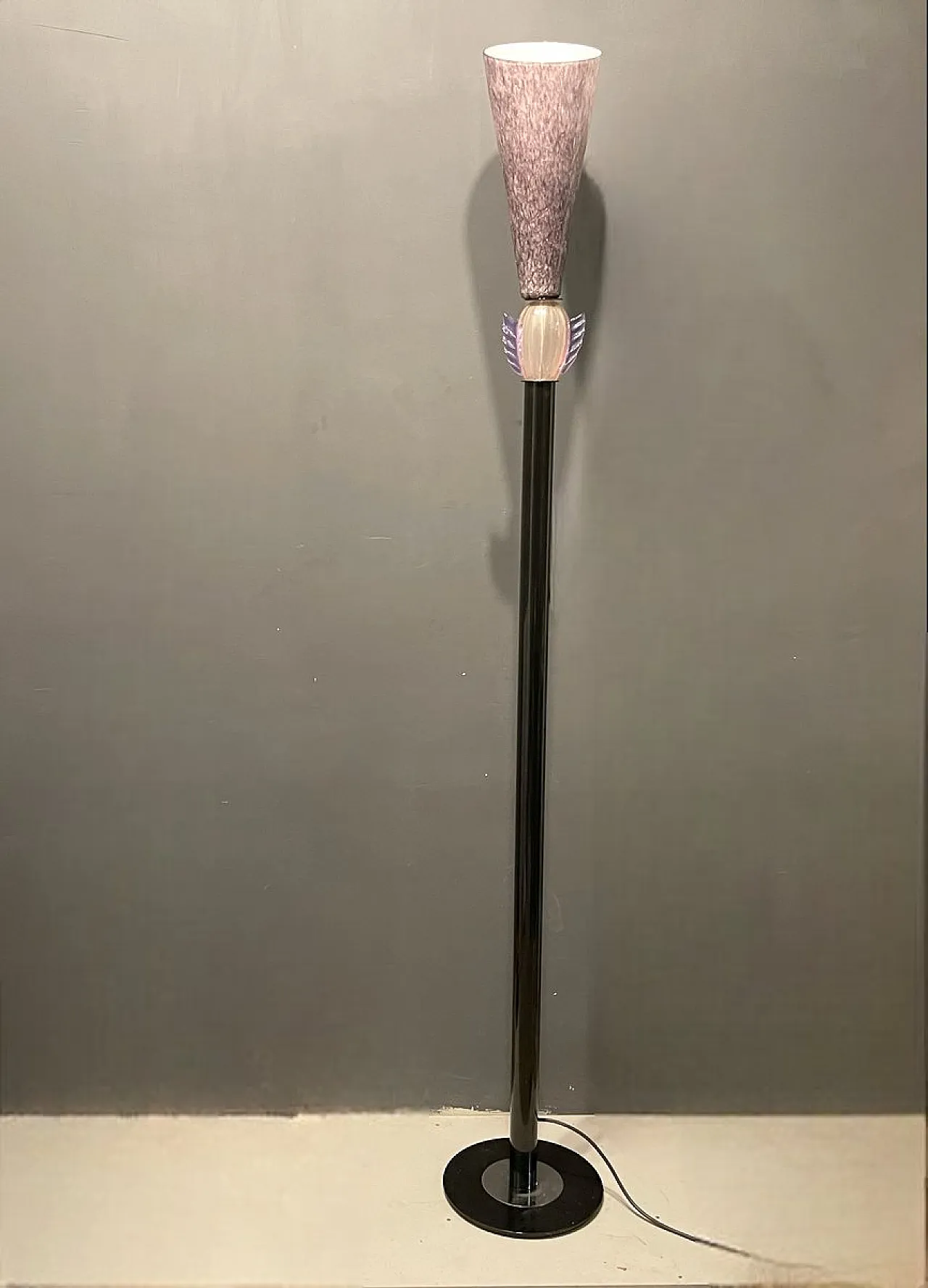 Lampada da terra in vetro di Murano di Vetri the Anges 1