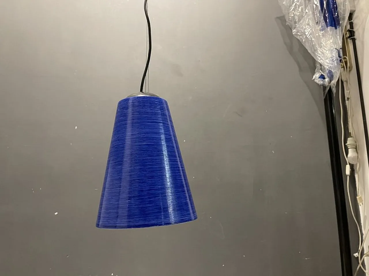 Pair of Mid-Century Italian Murano Glass Pendant Lights, 80s 5