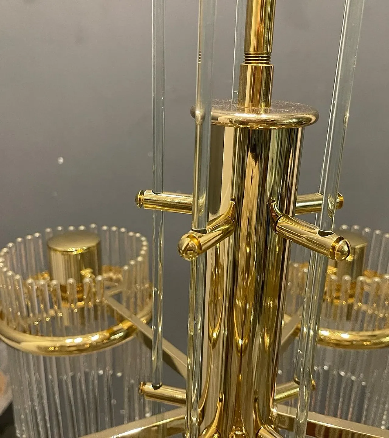 Mid-Century Italian Murano glass chandelier, 1980s 10