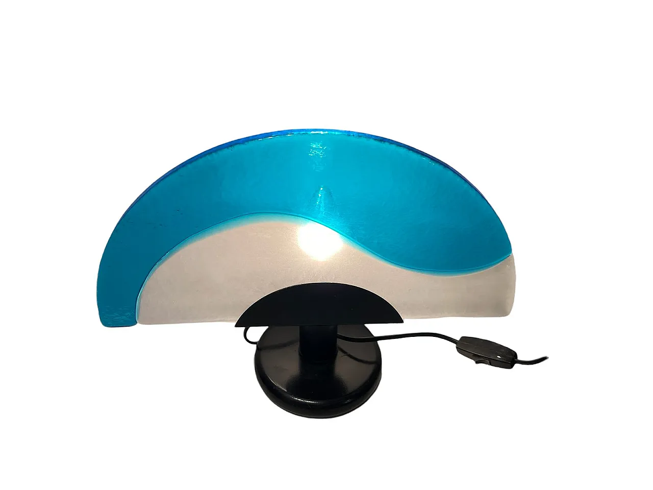 Lampada da tavolo Mid-Century in vetro di Murano 4