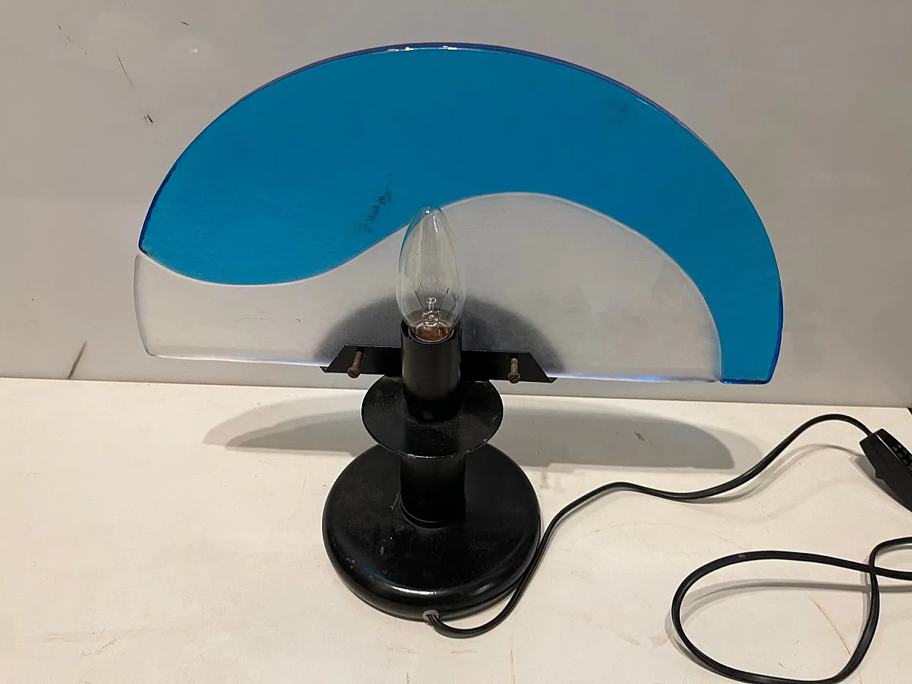 Lampada da tavolo Mid-Century in vetro di Murano 5