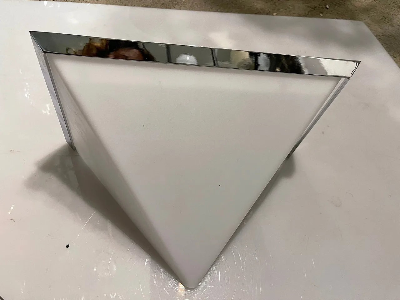 Pair of Mid-Century Italian Acrylic Glass Sconces from Zonca, 80s 3