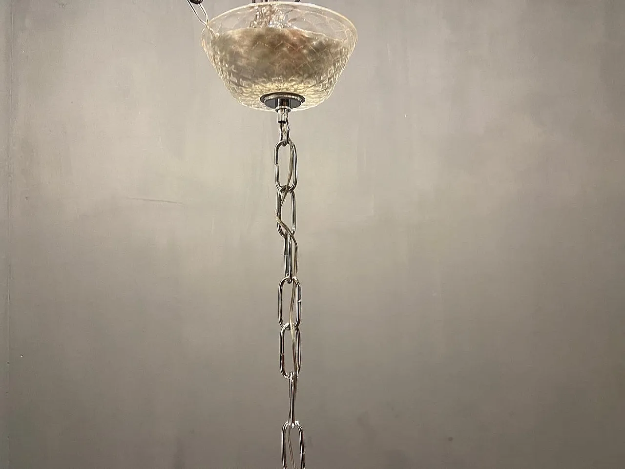 Large Murano glass chandelier, Venice, 1960s 11