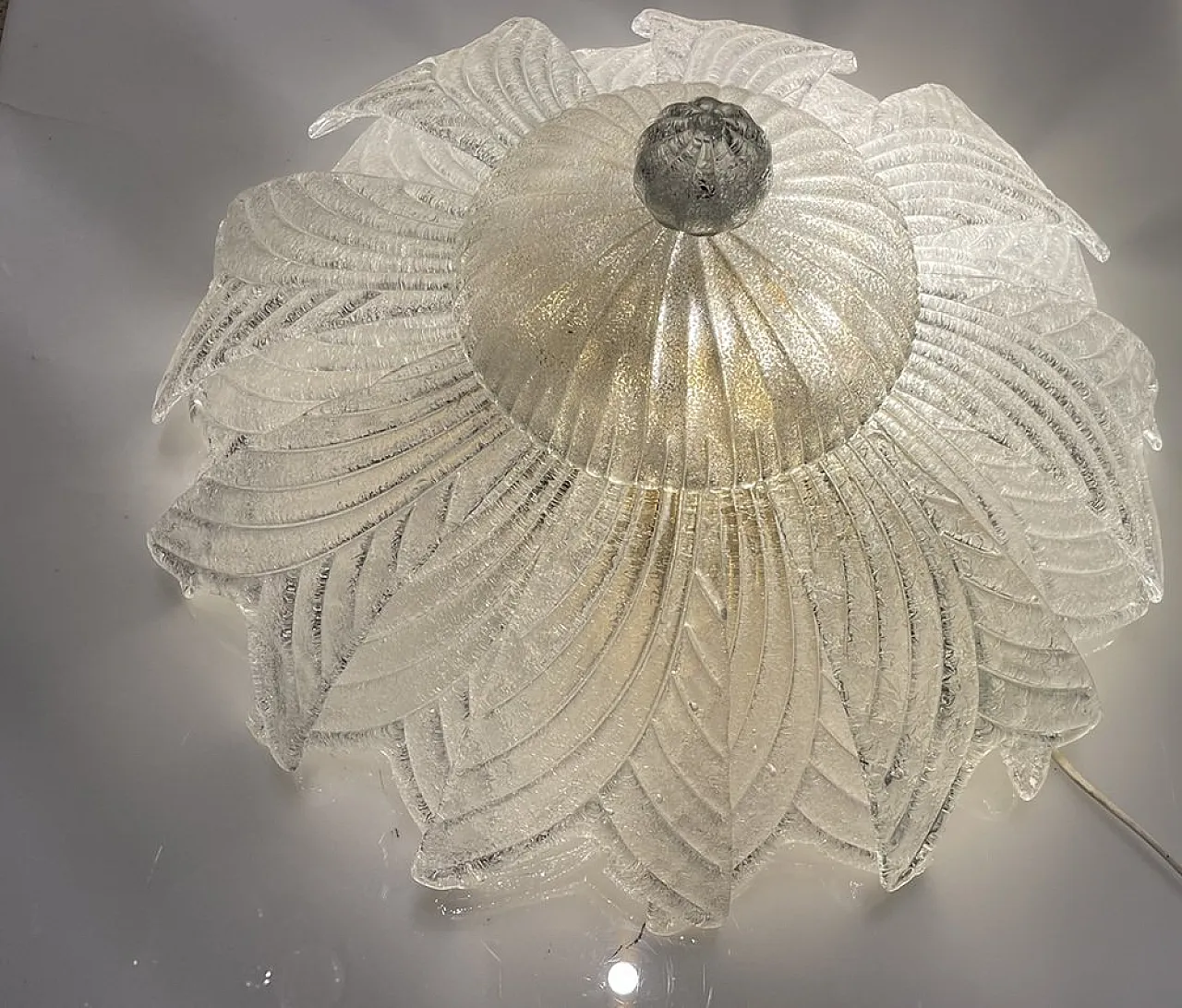 Large recessed lamp in Murano glass, 1960s 2