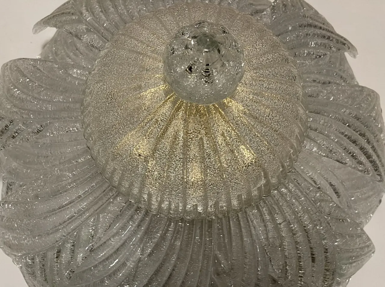 Large recessed lamp in Murano glass, 1960s 7