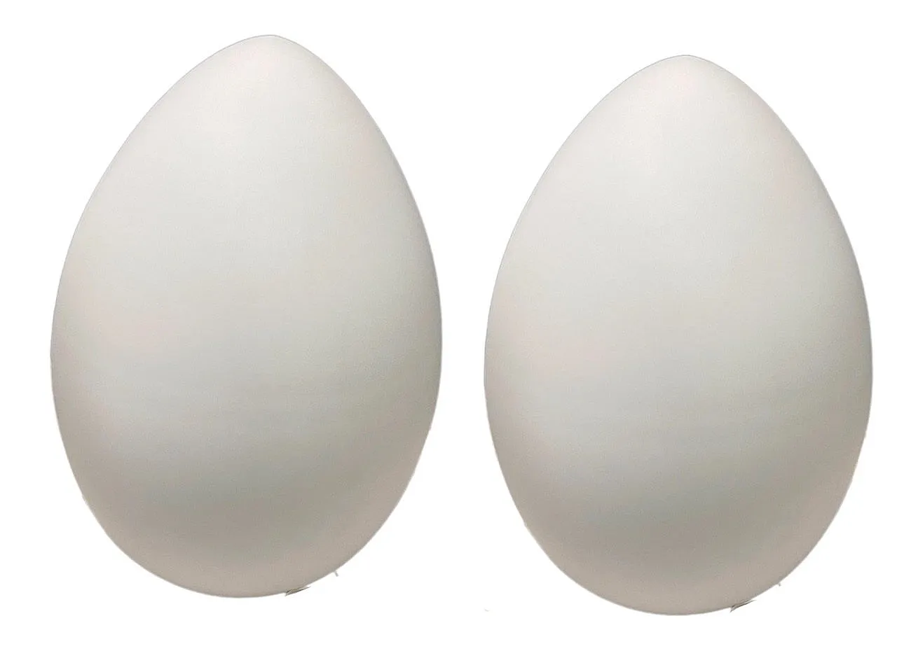 Pair of Murano glass egg-shaped lamps, 1970s 1