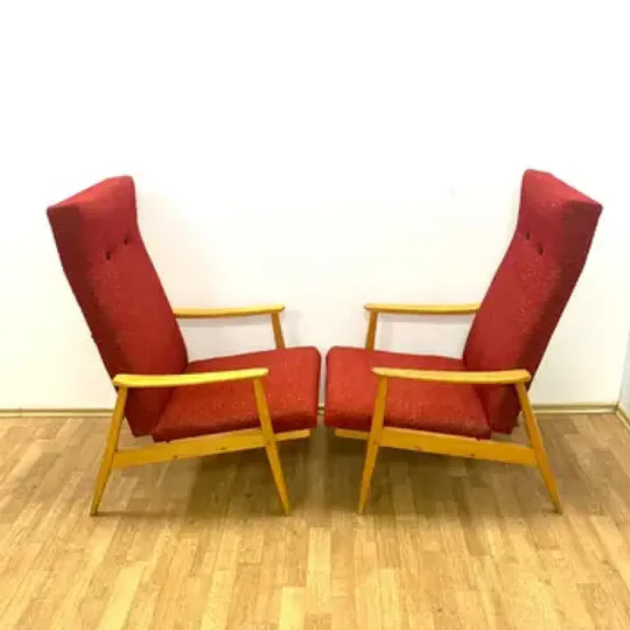 Coppia di poltrone di TON, anni '60 7