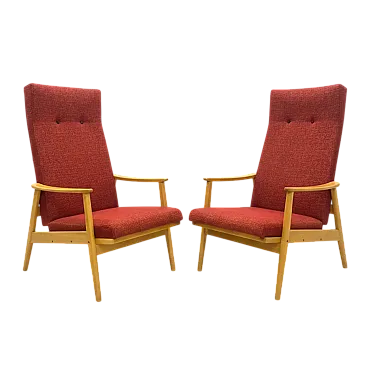 Coppia di poltrone di TON, anni '60