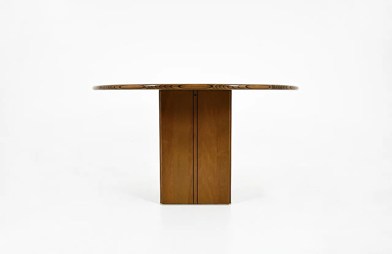 Tavolo rotondo Africa di Afra e Tobia Scarpa per Maxalto, 1975 2