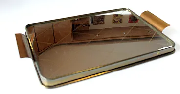 Vassoio a specchio  da portata per cocktail, anni '50