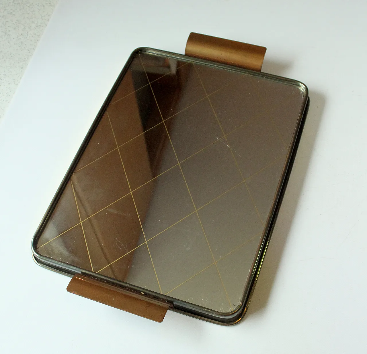 Vassoio a specchio  da portata per cocktail, anni '50 4