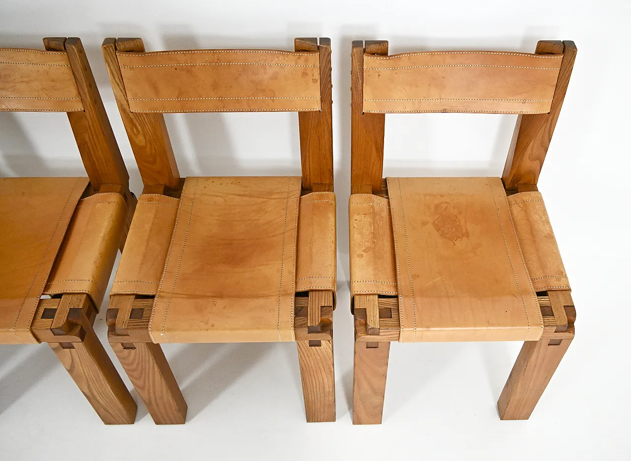 6 Sedie da pranzo "S11" di Pierre Chapo, 1966 12