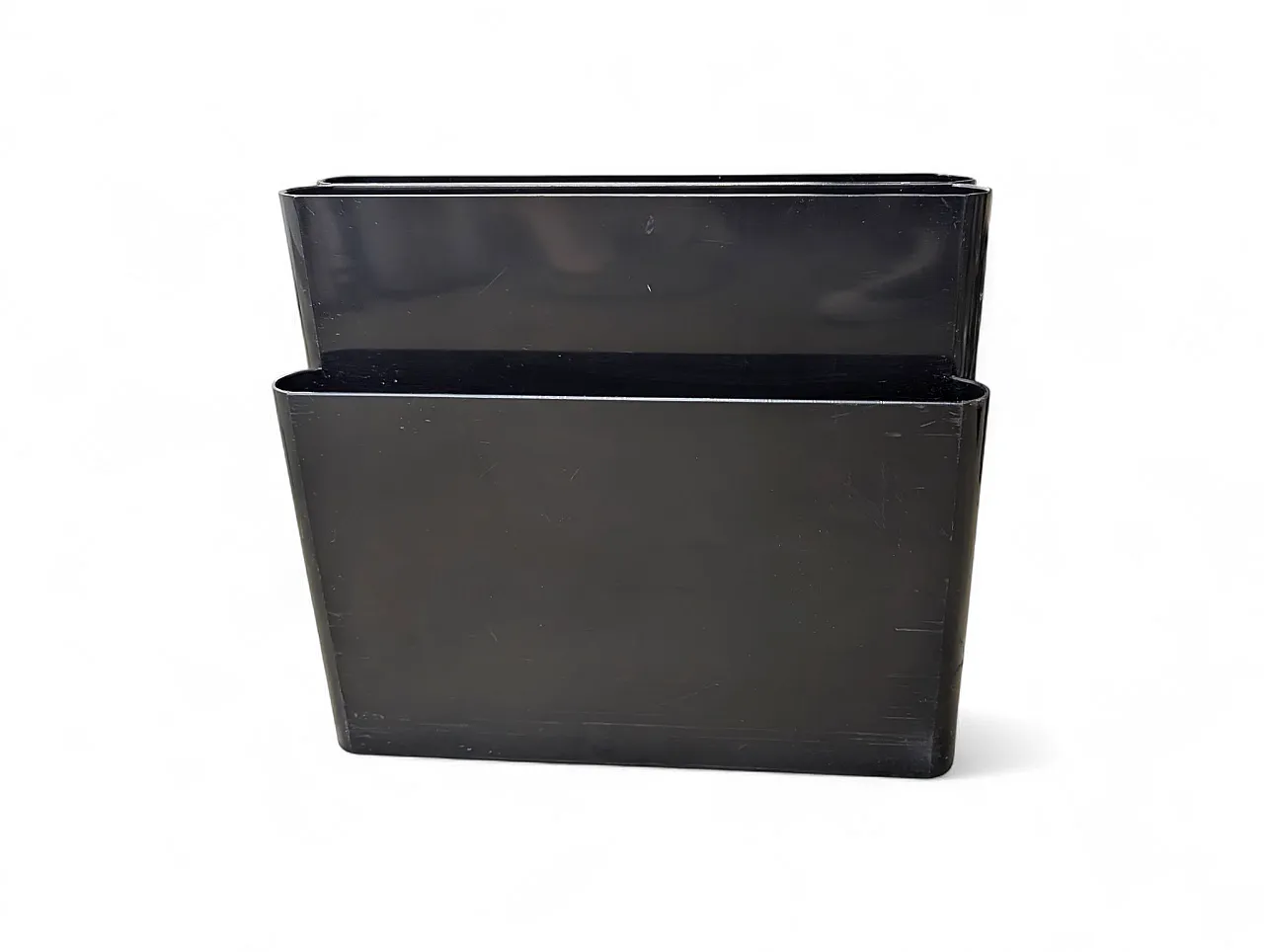 Black magazine rack by Giotto Stoppino for Kartell, 1970 5