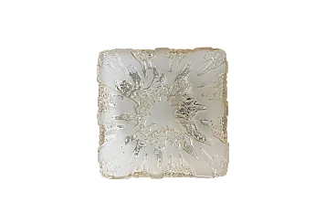 Mid-Century Modern sconce in glass and steel, 1960s