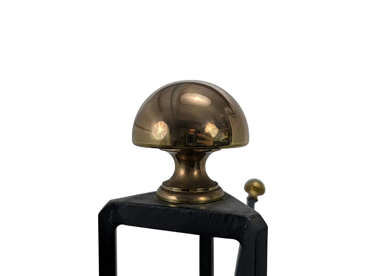 Iron and brass floor coat hanger, 1950s 2