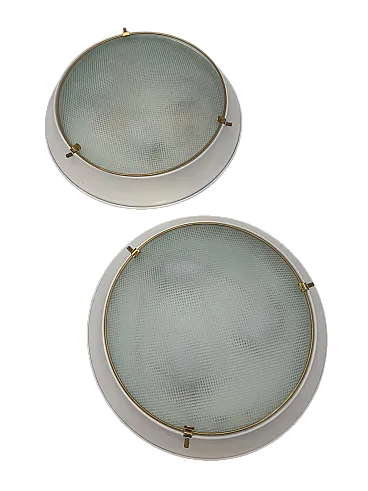 Coppia di applique attribuita a Fontana Arte, '900