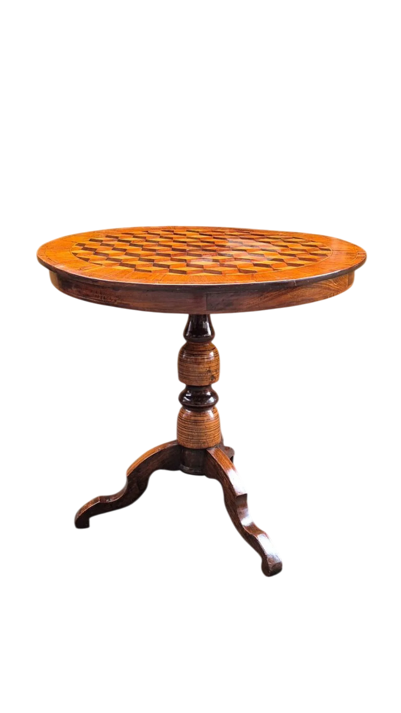 Rolino coffee table inlaid wood, 19th century 8