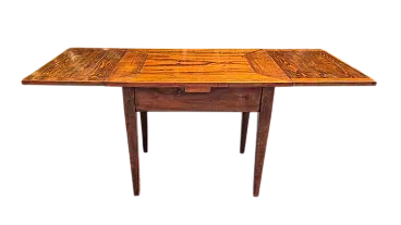 Tavolo allungabile in noce e rovere, '800