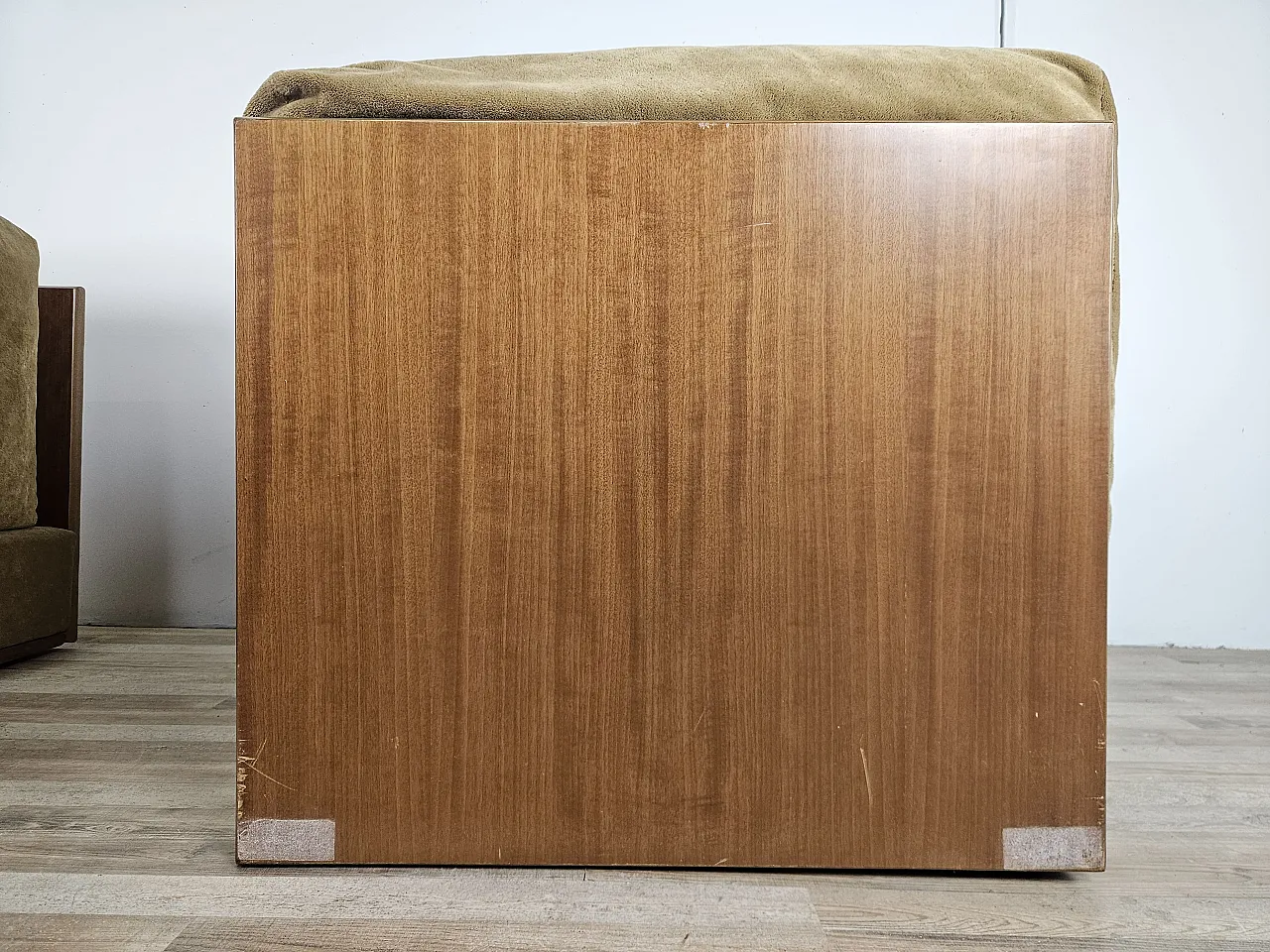 3 poltrone lounge in stoffa, anni '70 11