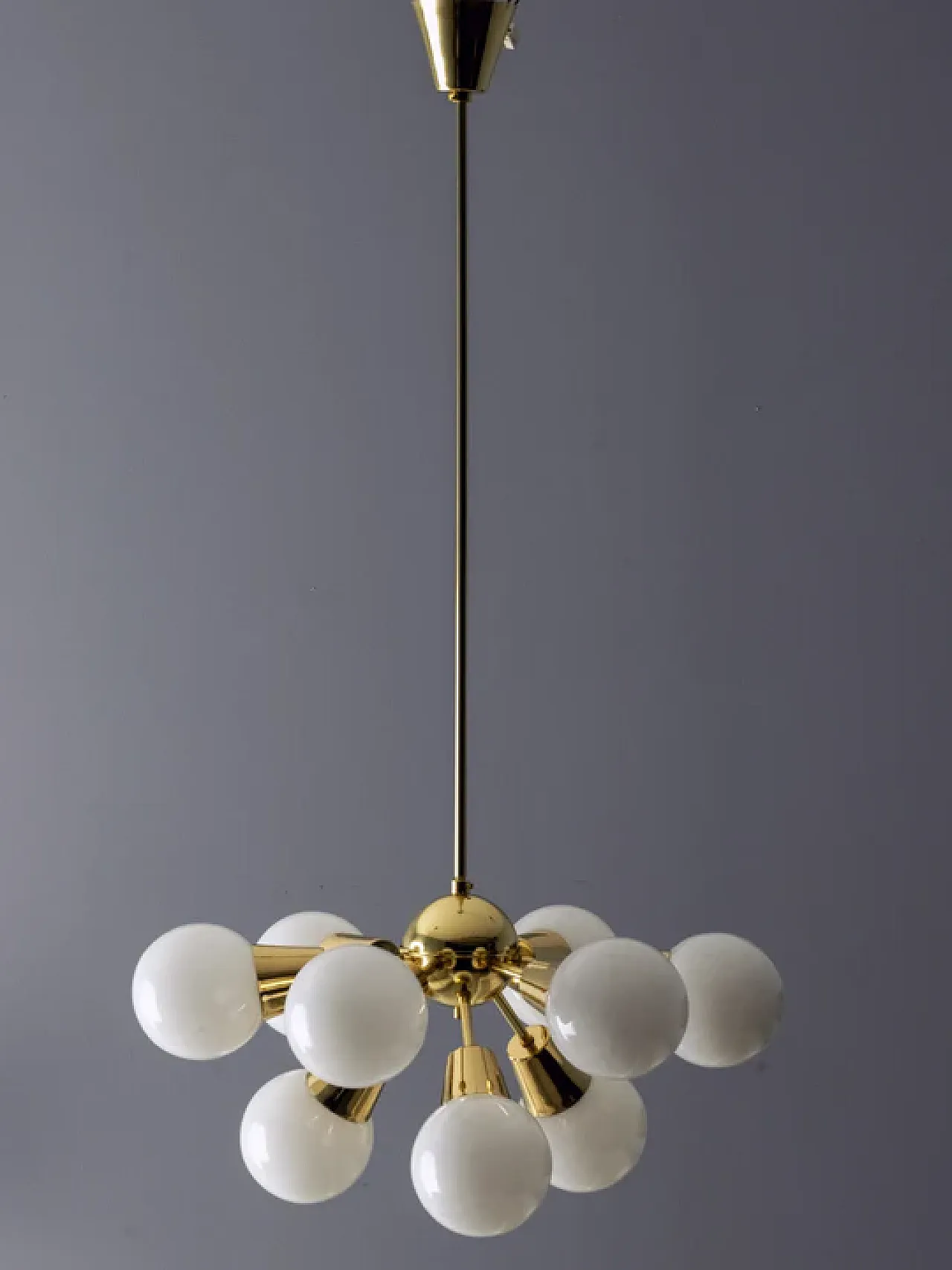 Lampadario Sputnik a nove bracci, Jaroslav Bejvl Sr, anni '70 1