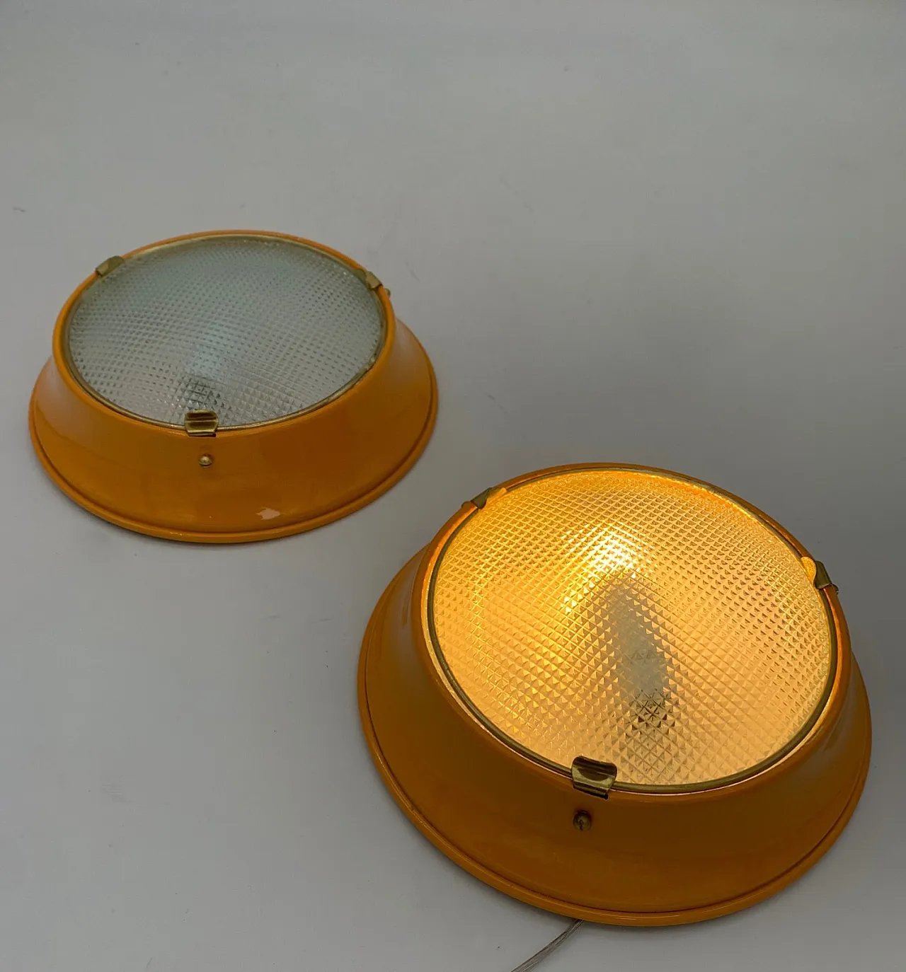 Ceiling light pair attributed to Fontana Arte, 20th century 1