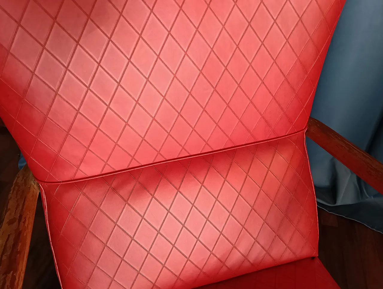 Poltrona in skai, stile William Ulrich, anni '50 6