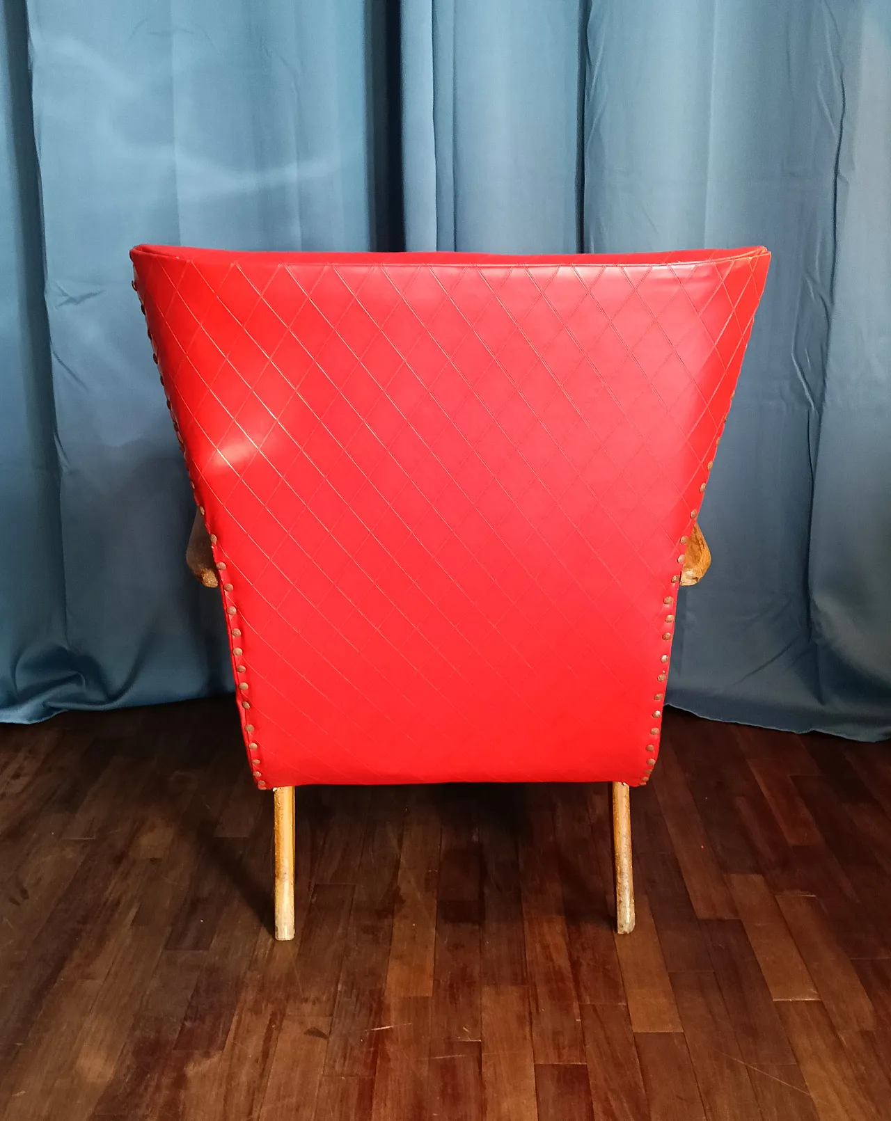 Poltrona in skai, stile William Ulrich, anni '50 27