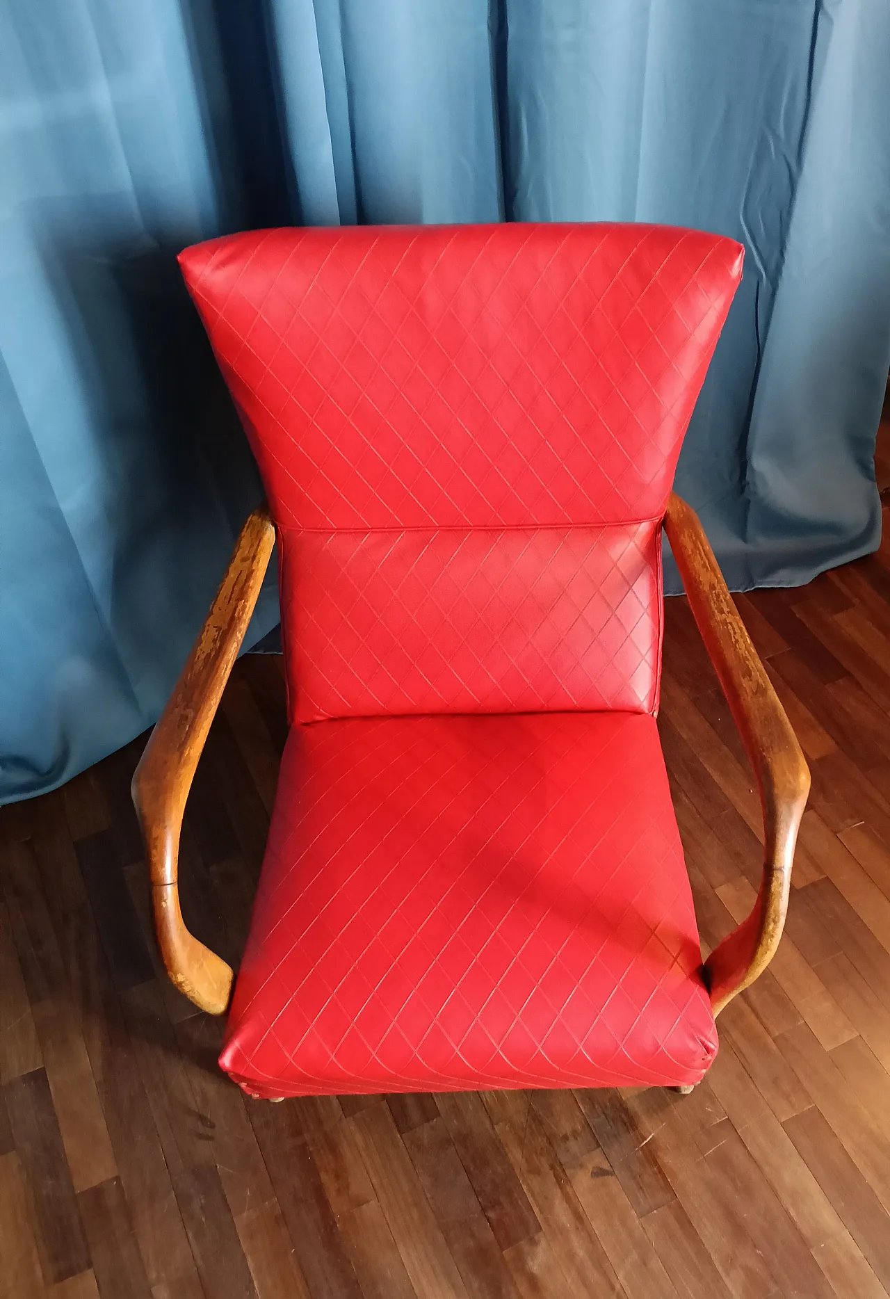 Poltrona in skai, stile William Ulrich, anni '50 28