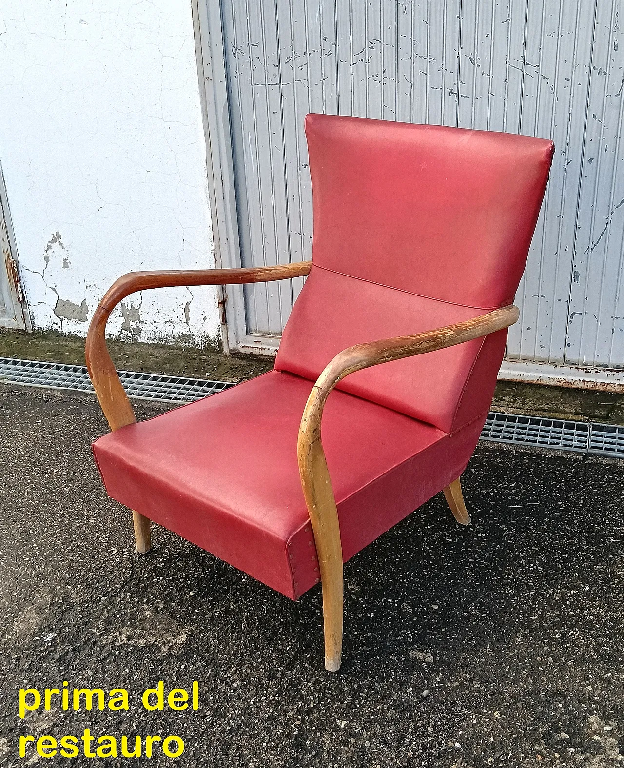 Poltrona in skai, stile William Ulrich, anni '50 30