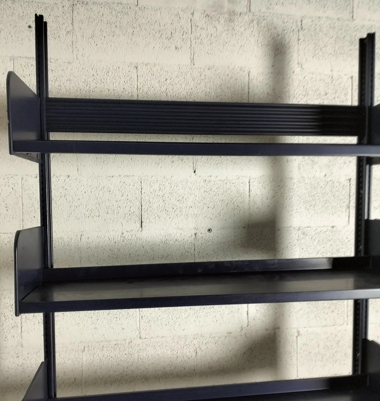 Congresso blue metal bookcases by Lips Vago, 70s 8