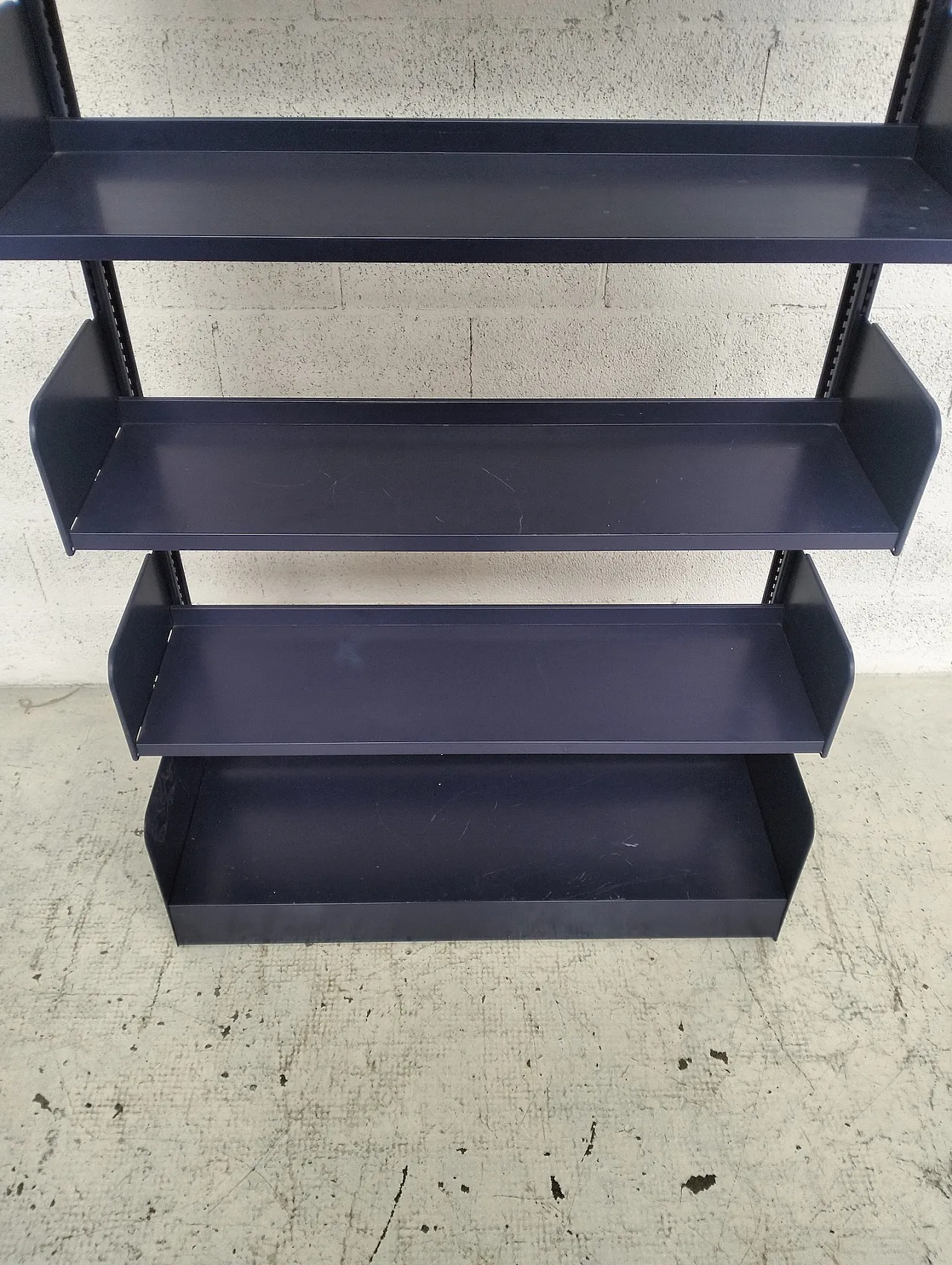 Congresso blue metal bookcases by Lips Vago, 70s 12