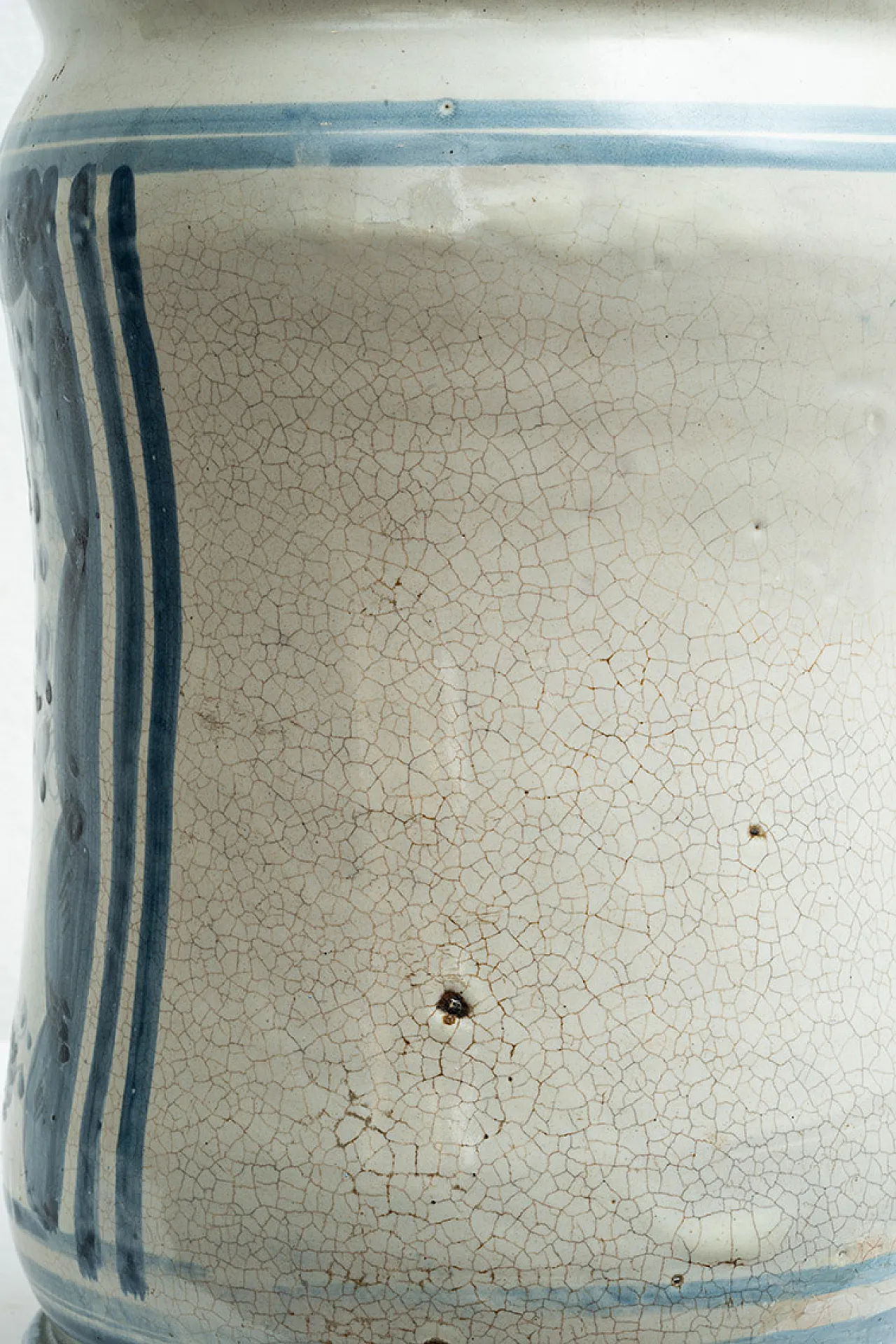 Vaso in maiolica smaltata raffigurante paesaggio, '700 4