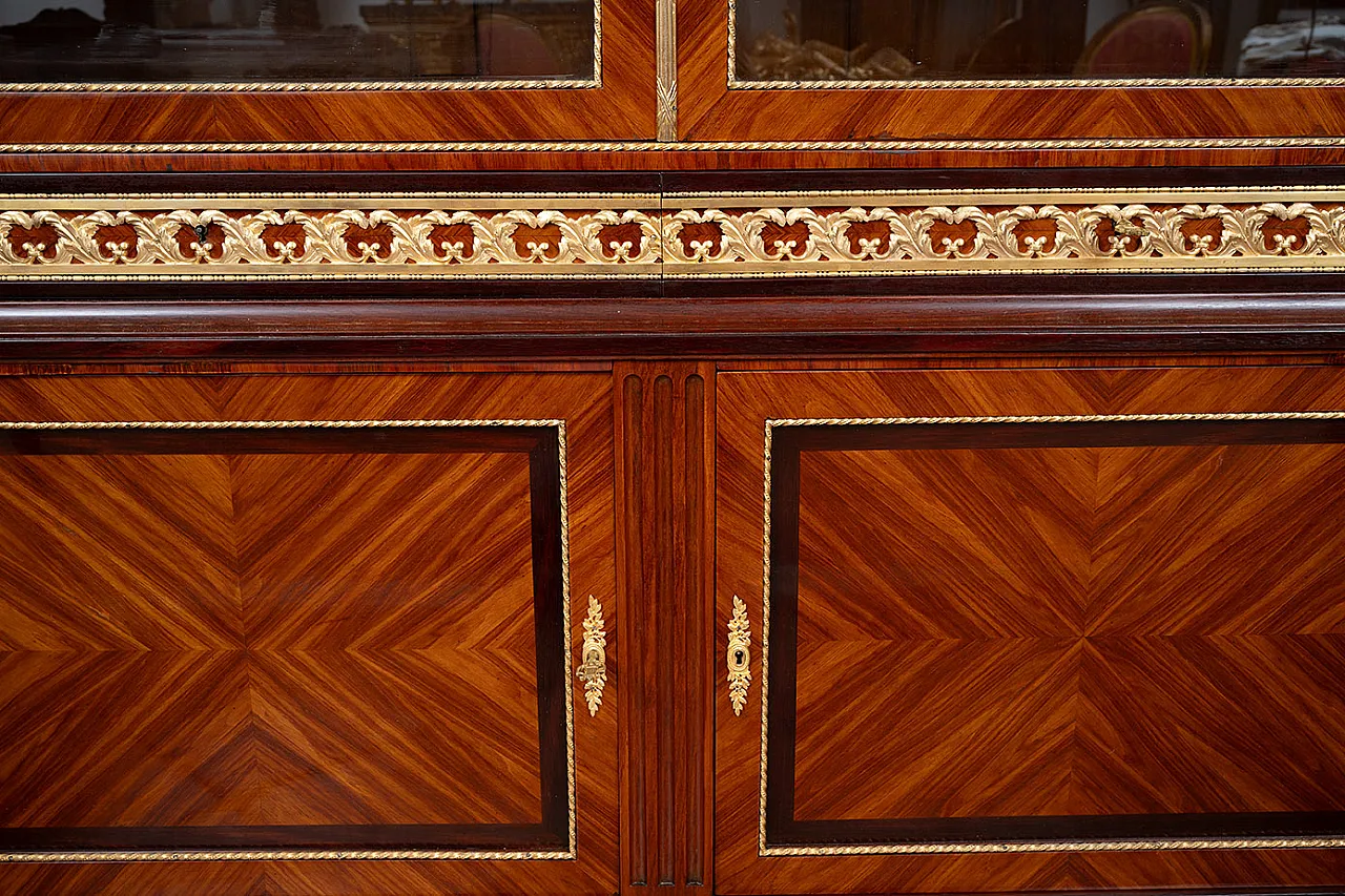 Libreria Napoleone III in pregiati legni esotici, '800 4