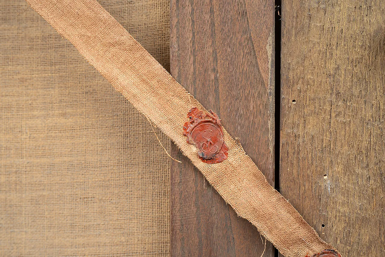 Coppia di dipinti olio su tela con cornici coeve, '700 7