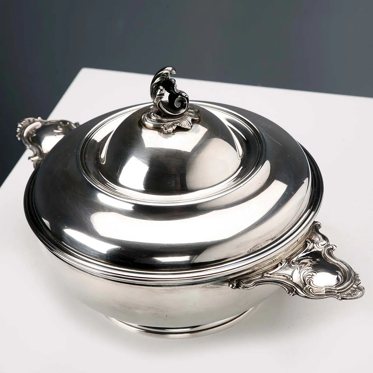 Piatto verdure in argento 925 sbalzato e cesellato, '900 5