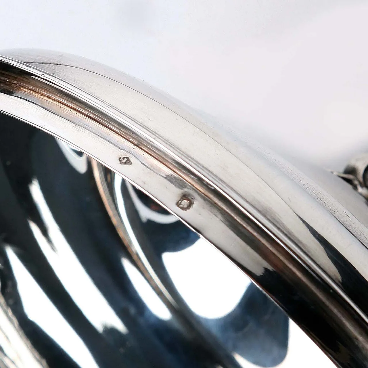 Piatto verdure in argento 925 sbalzato e cesellato, '900 7