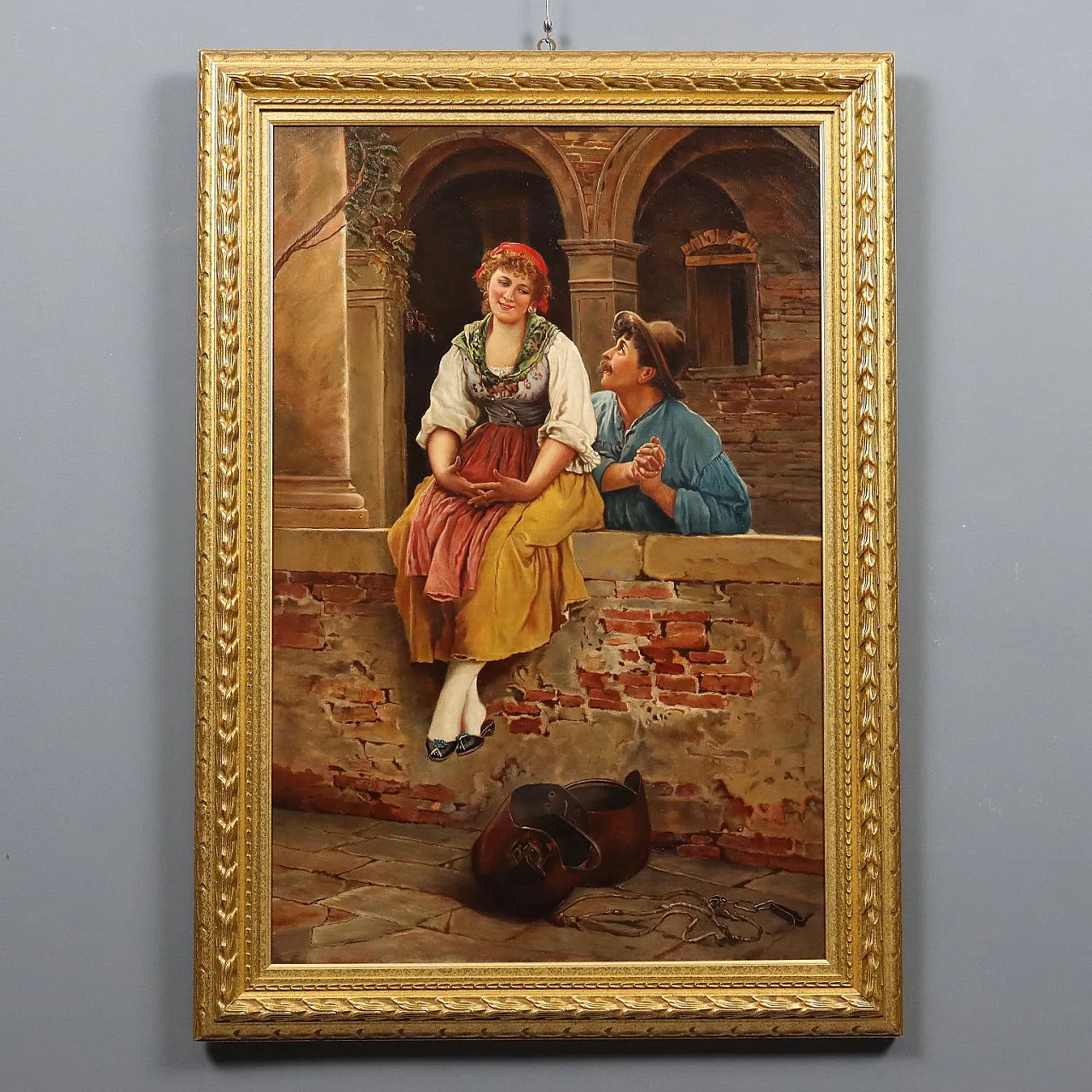 Proposta di matrimonio, olio su tela, '900 1