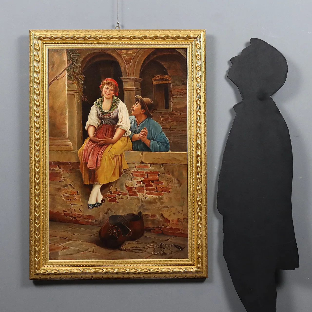 Proposta di matrimonio, olio su tela, '900 2