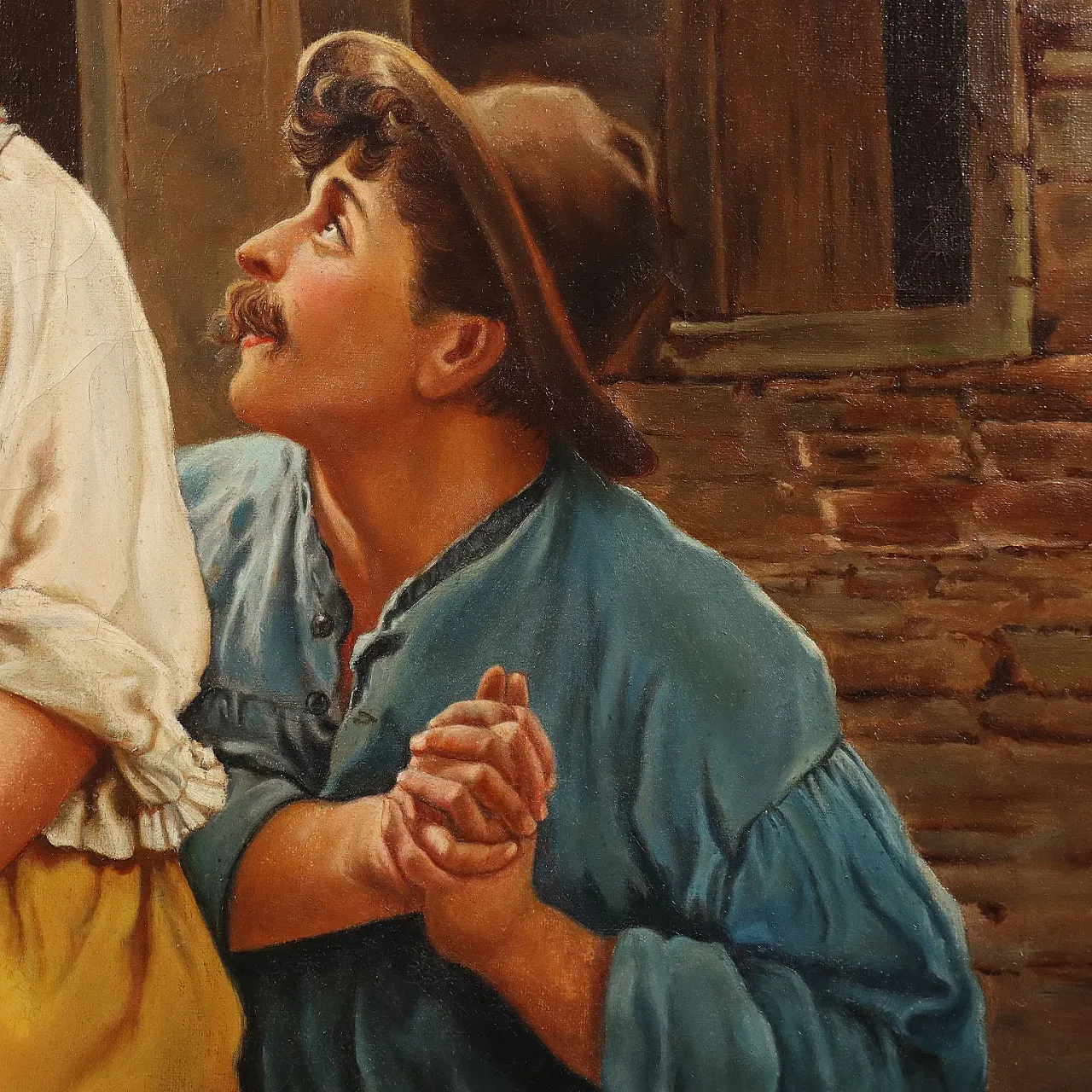 Proposta di matrimonio, olio su tela, '900 4