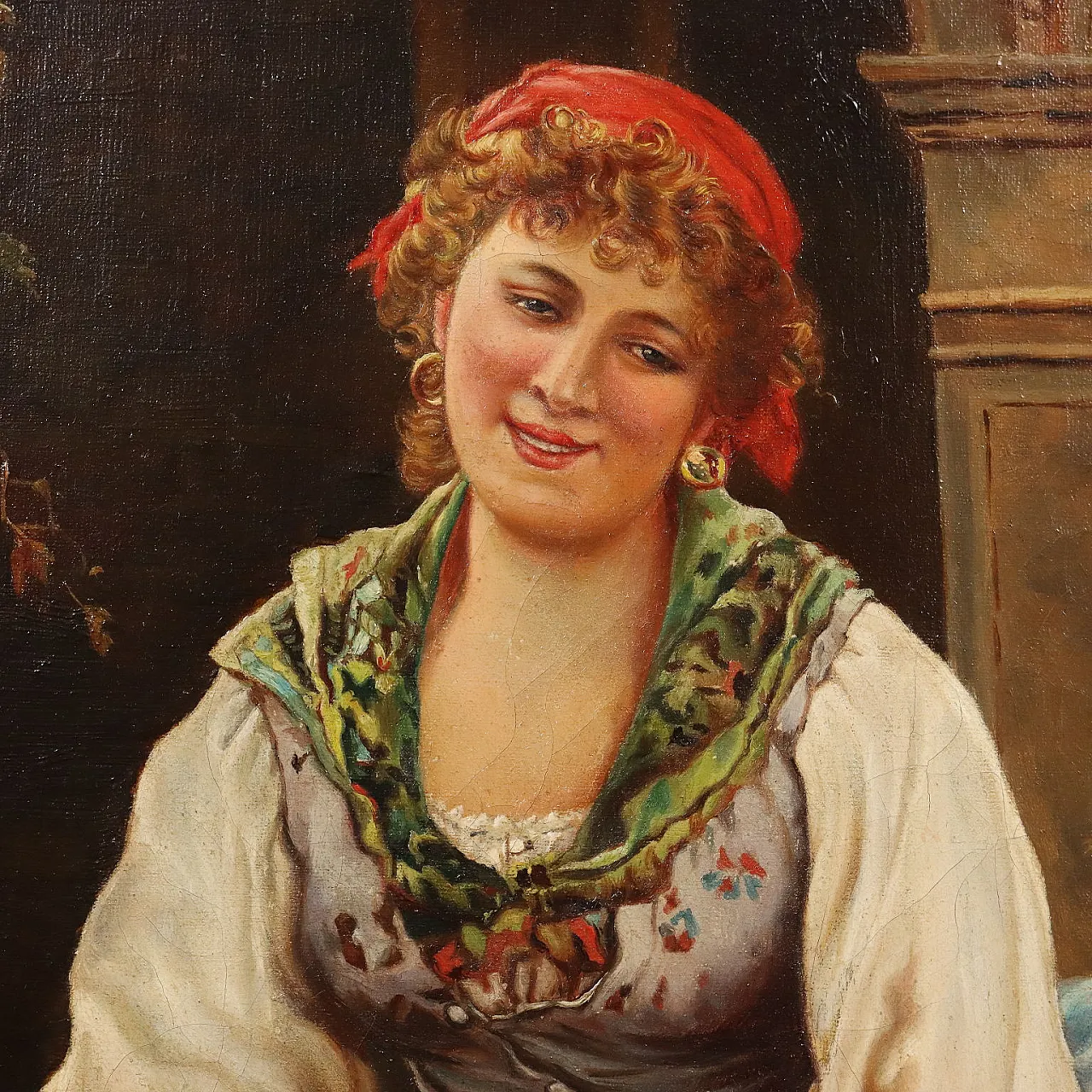 Proposta di matrimonio, olio su tela, '900 5