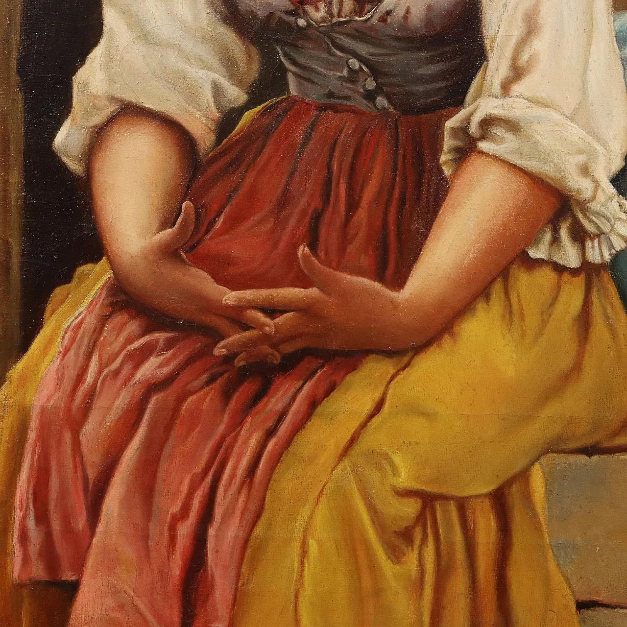 Proposta di matrimonio, olio su tela, '900 6