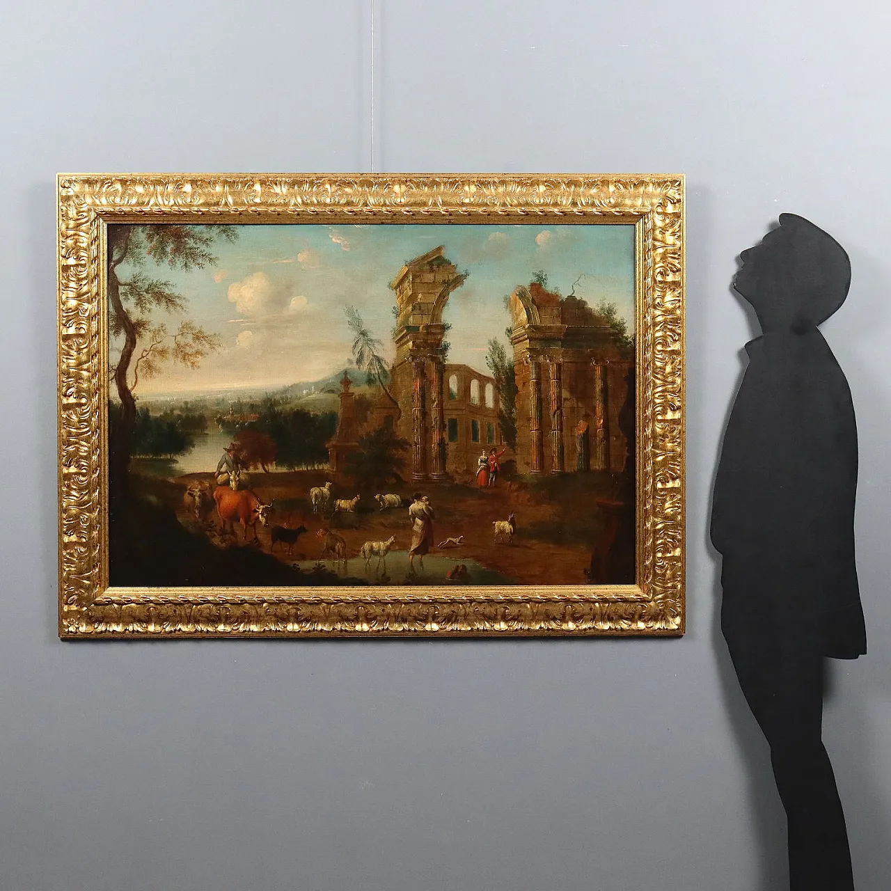 Olio su tela attribuito alla cerchia di Hendrick Mommers, '700 2