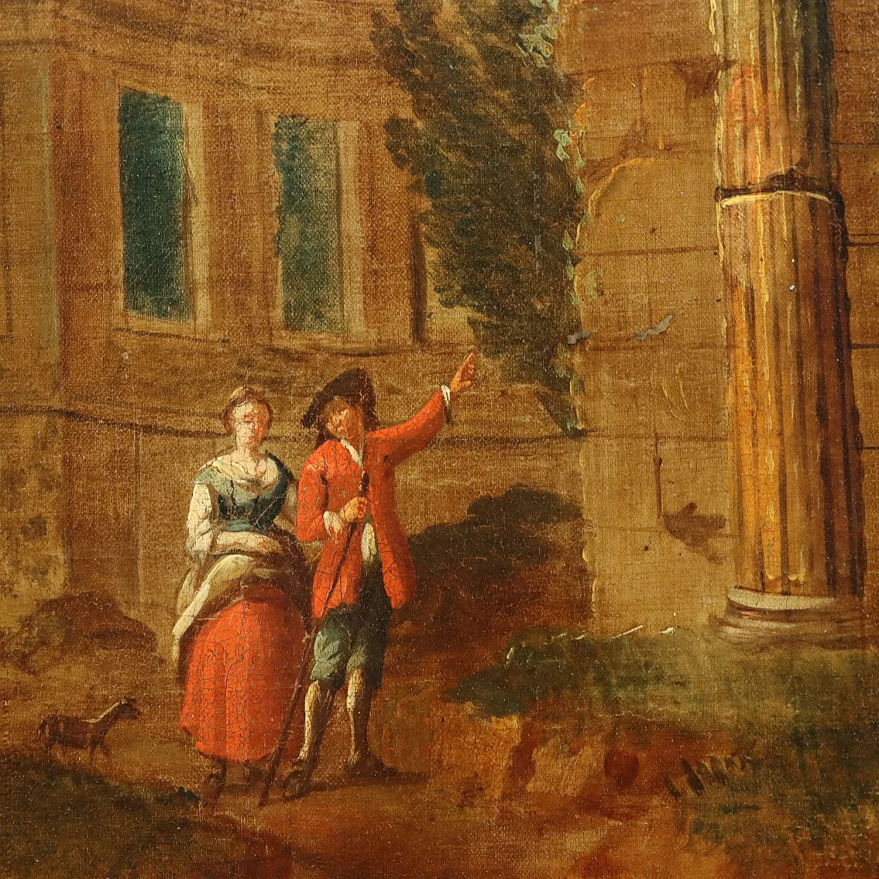 Olio su tela attribuito alla cerchia di Hendrick Mommers, '700 6